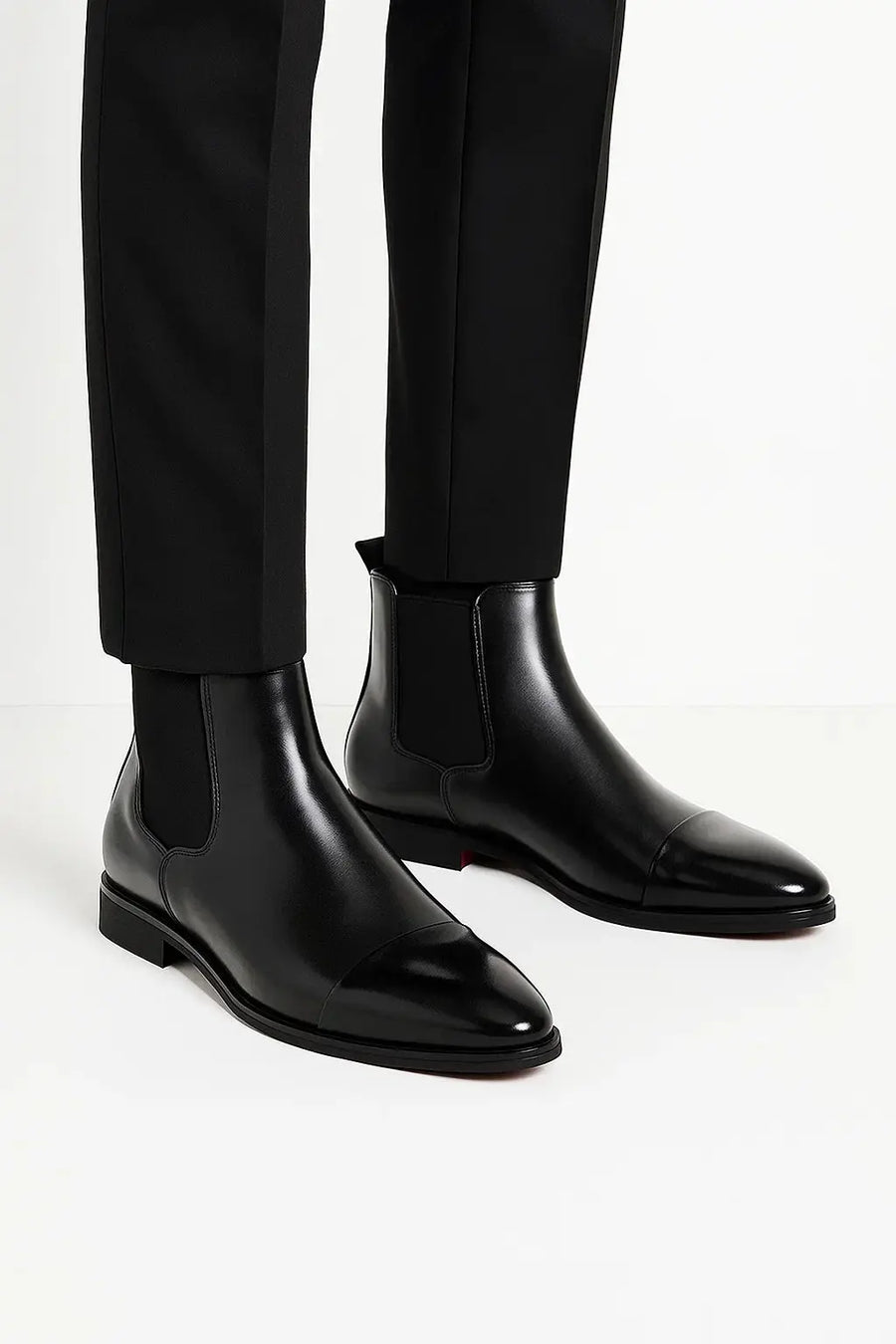 Mens Chelsea Boots Leather Classic - View 2