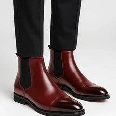 Mens Chelsea Boots Leather Classic - View 4