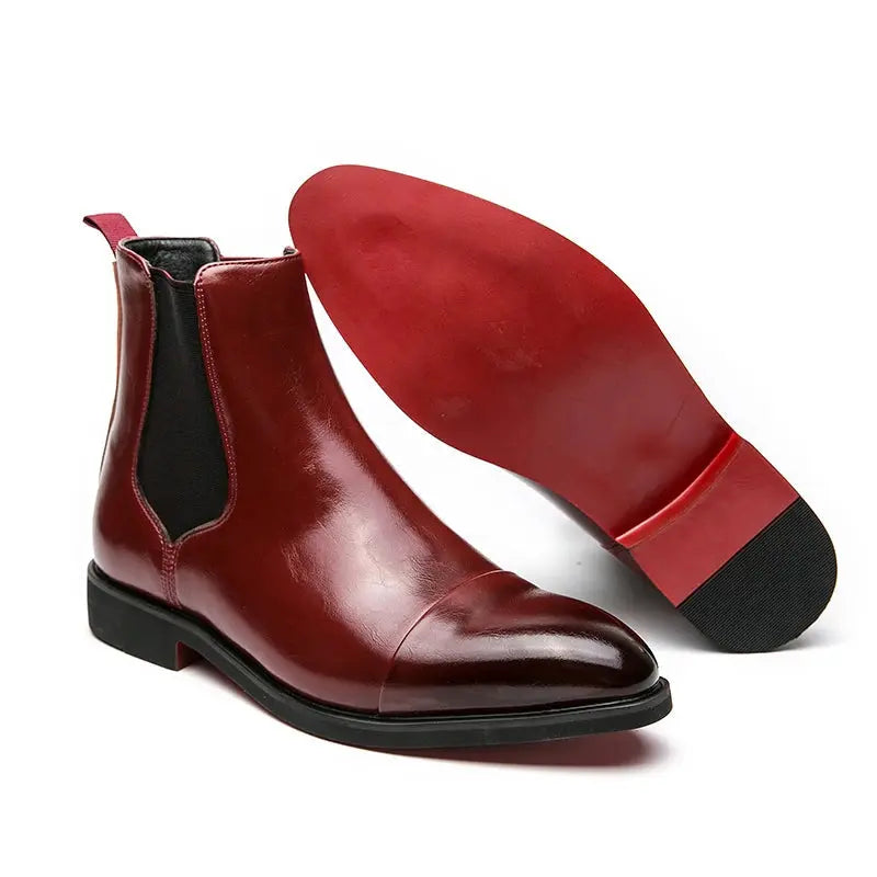 Mens Chelsea Boots Leather Classic - View 5