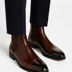 Mens Chelsea Boots Leather Classic - View 6
