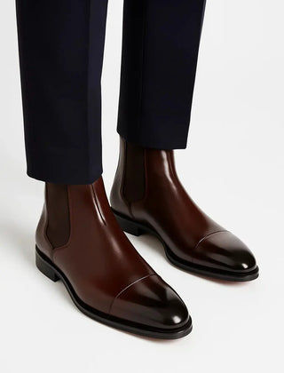 Mens Chelsea Boots Leather Classic - View 6
