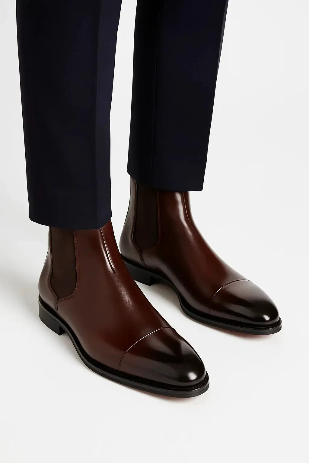 Mens Chelsea Boots Leather Classic - View 6