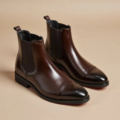 Mens Chelsea Boots Leather Classic - View 7