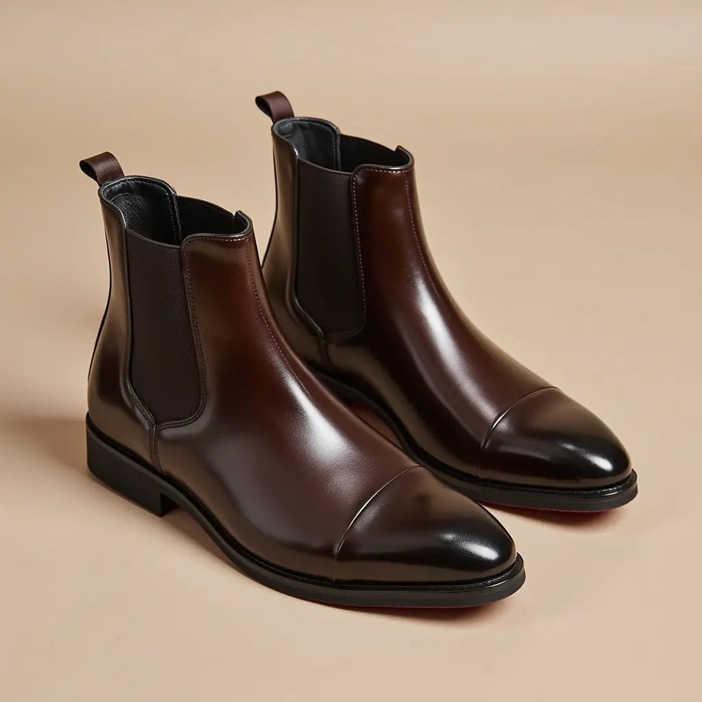 Mens Chelsea Boots Leather Classic - View 7