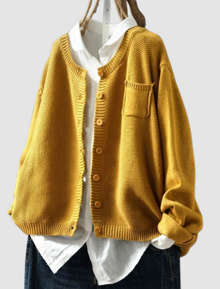 Fluffy Button Cardigan Women Soft Knit - View 2
