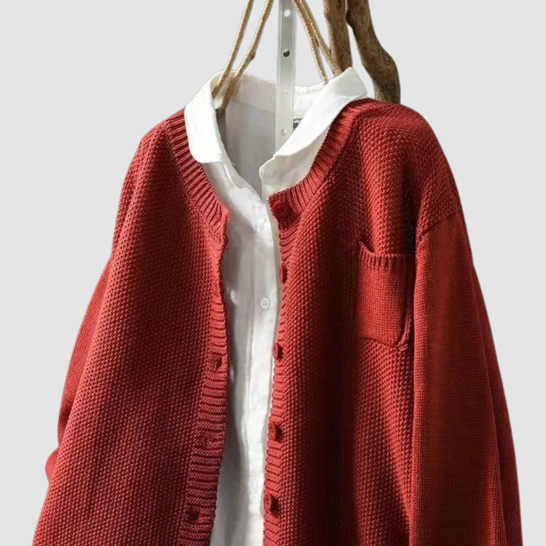 Fluffy Button Cardigan Women Soft Knit - View 7