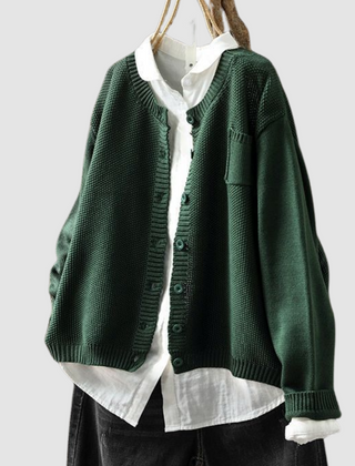Fluffy Button Cardigan Women Soft Knit - View 9