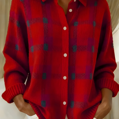 Plaid Shirt Cardigan Women Oversized - View 2