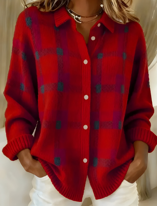 Plaid Shirt Cardigan Women Oversized - View 2