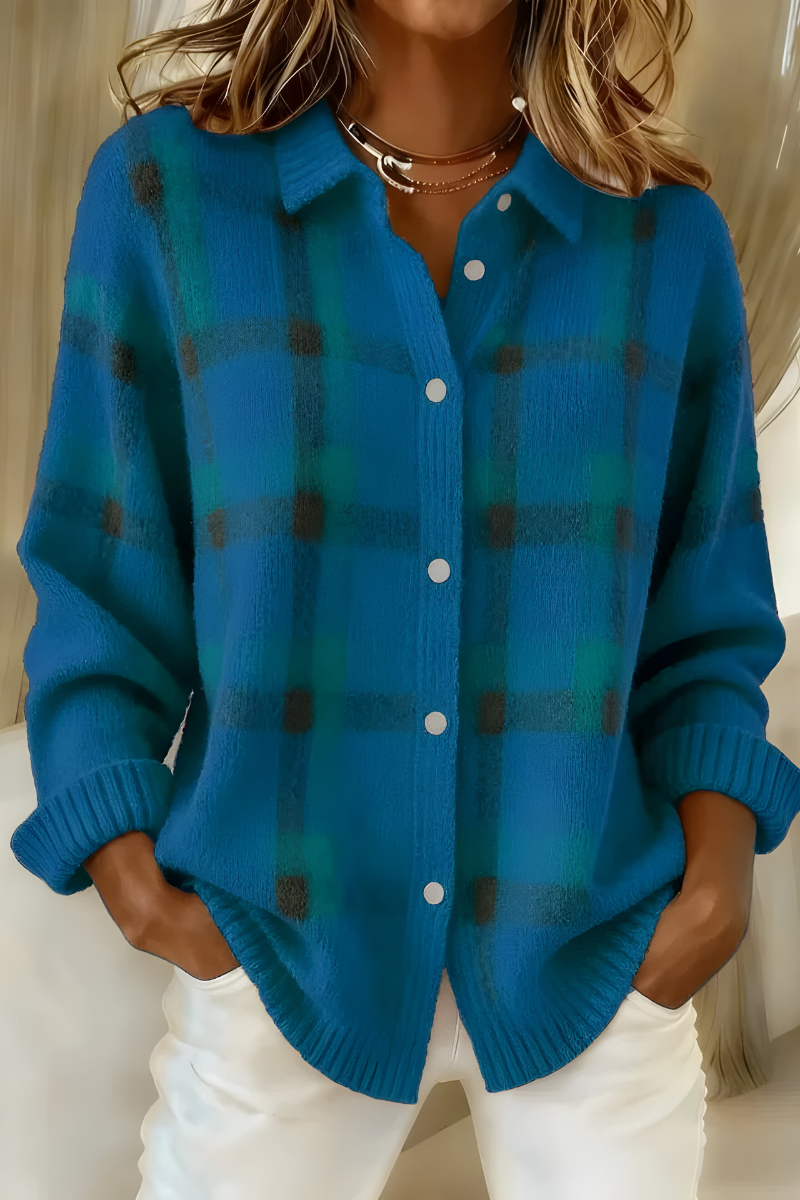 Plaid Shirt Cardigan Women Oversized - View 6