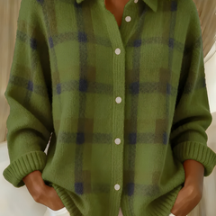 Plaid Shirt Cardigan Women Oversized - View 7