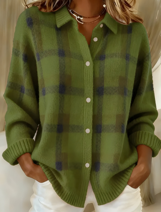 Plaid Shirt Cardigan Women Oversized - View 7