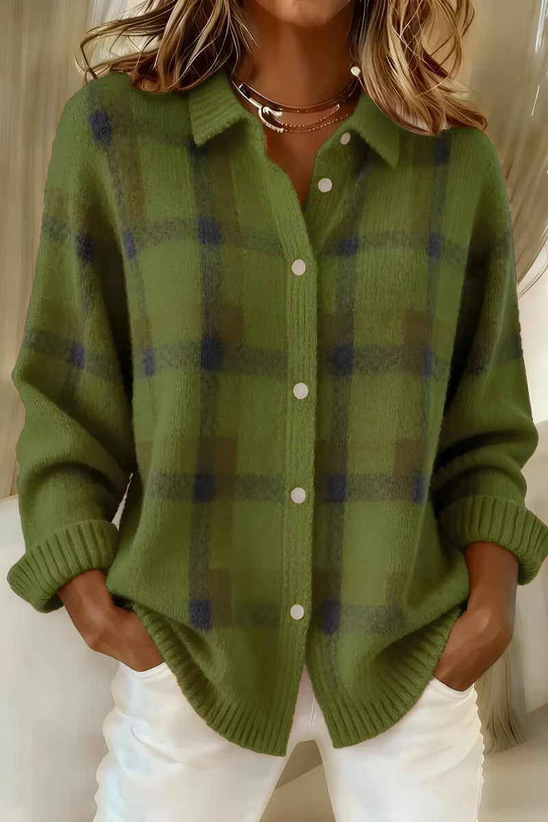 Plaid Shirt Cardigan Women Oversized - View 7