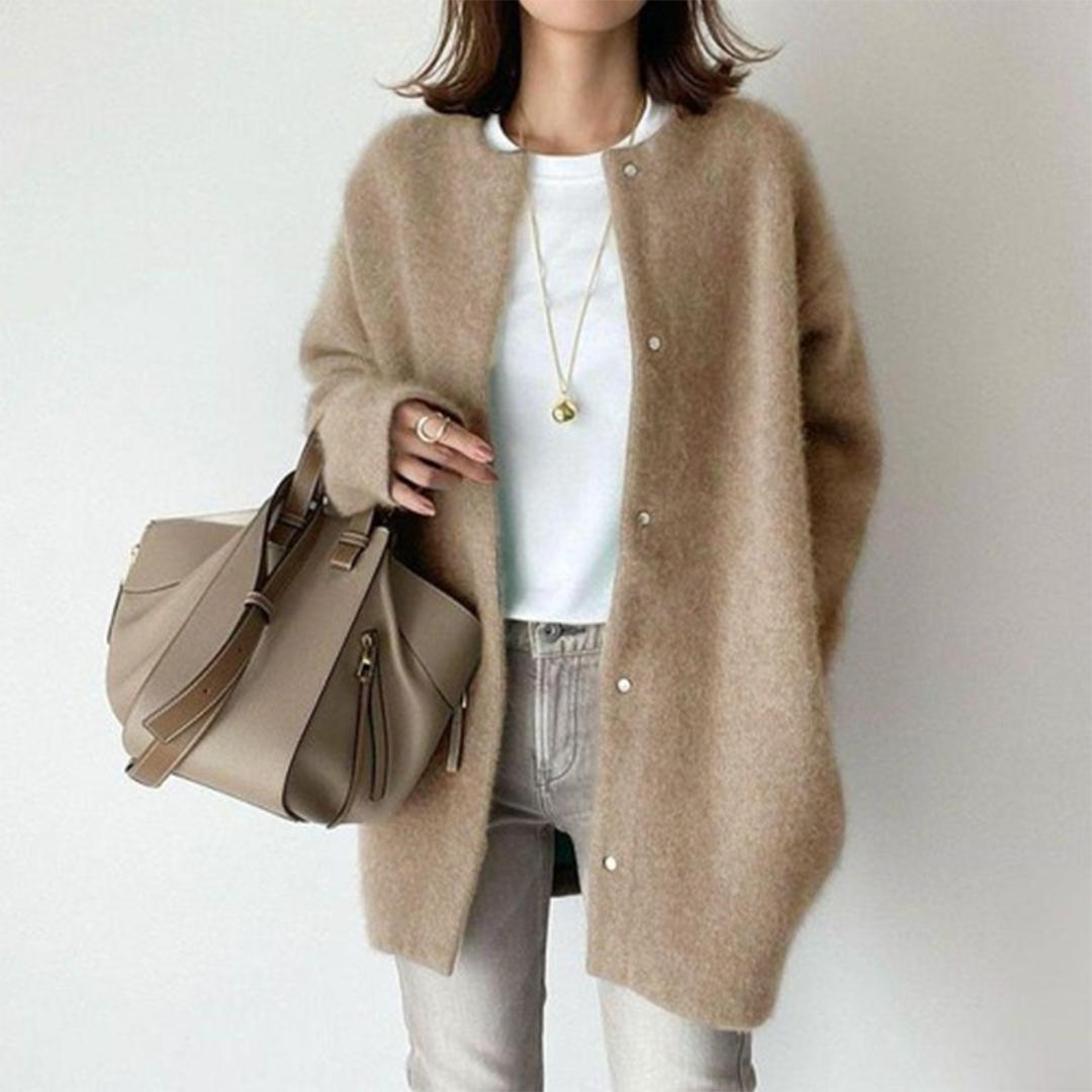 Longline Open Front Cardigan Coat Women