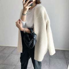 Longline Open Front Cardigan Coat Women - View 2