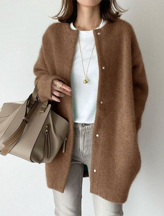 Longline Open Front Cardigan Coat Women - View 4