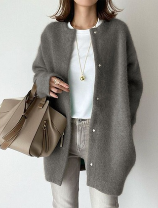 Longline Open Front Cardigan Coat Women - View 5
