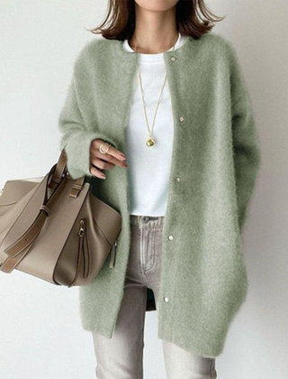 Longline Open Front Cardigan Coat Women - View 7