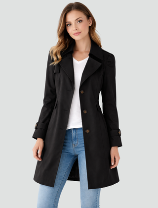 Classic Trench Coat Women Belted - View 4