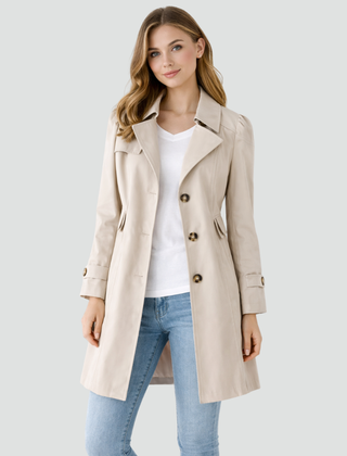 Classic Trench Coat Women Belted - View 5