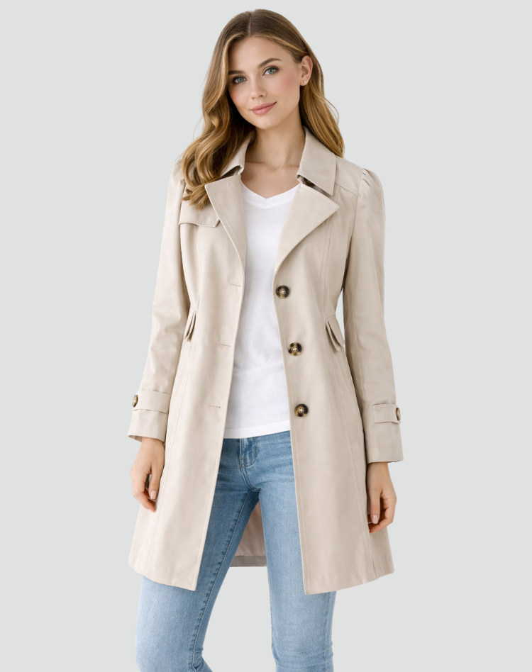 Classic Trench Coat Women Belted - View 5