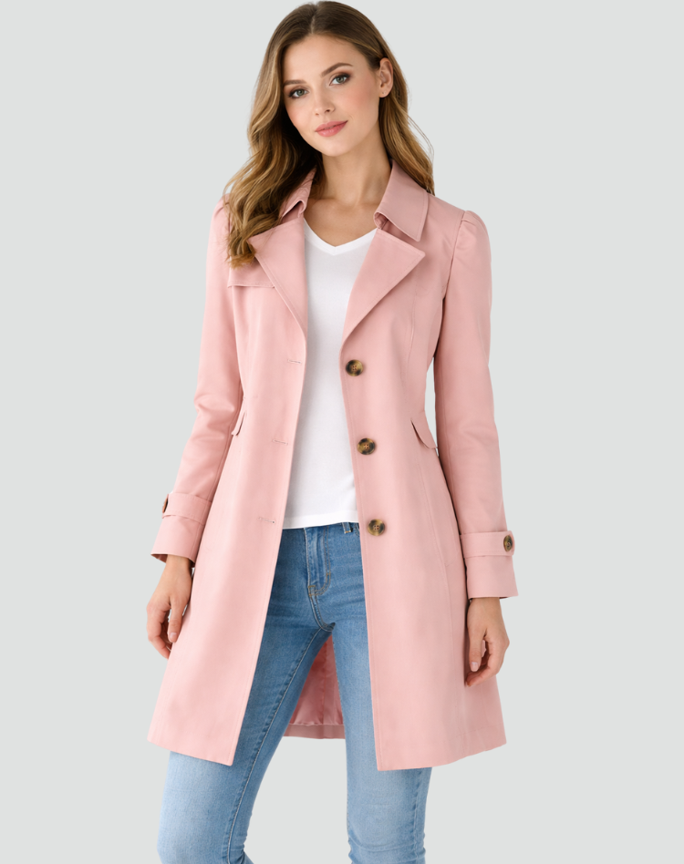 Classic Trench Coat Women Belted - View 6