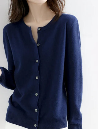 Cropped Button Cardigan Women Gold Buttons - View 8