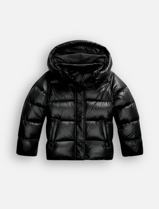 Short Hooded Puffer Jacket Women Winter
