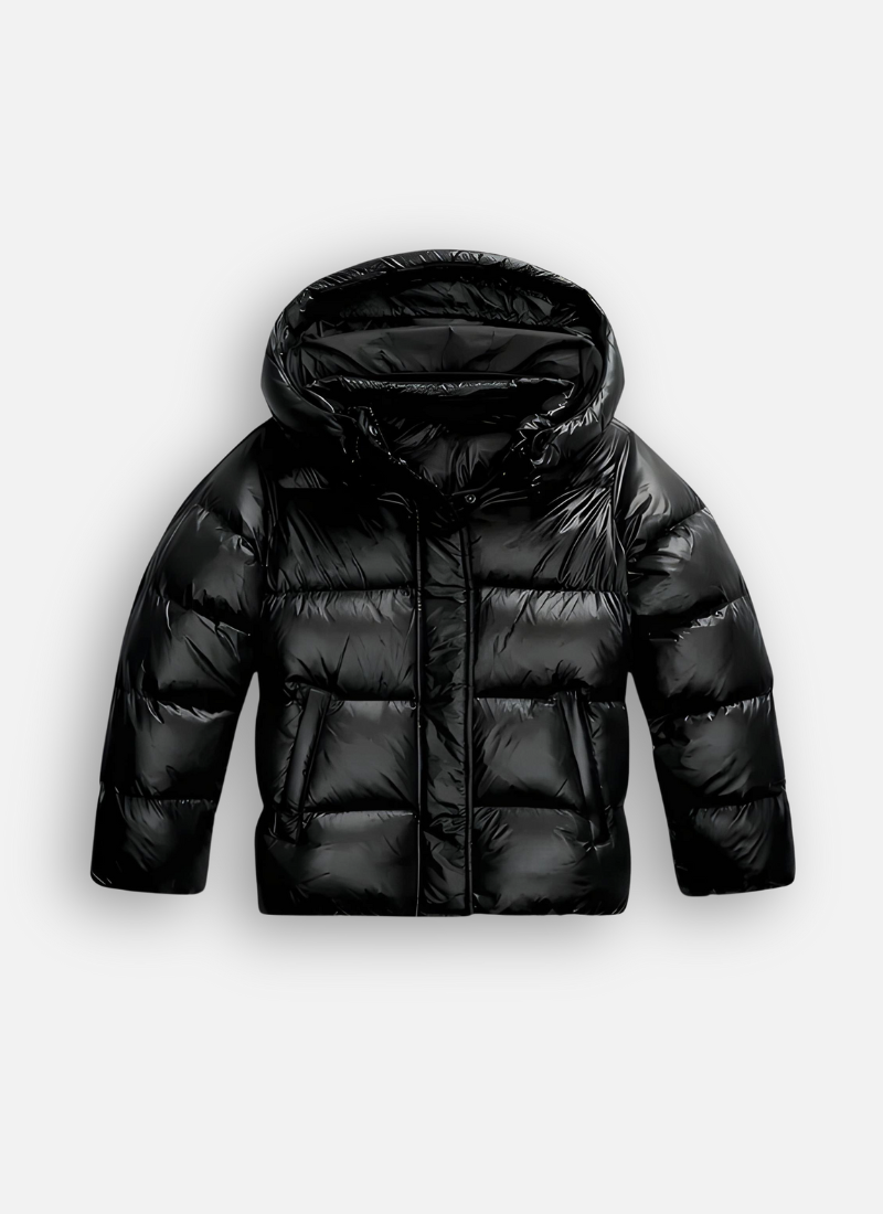 Short Hooded Puffer Jacket Women Winter